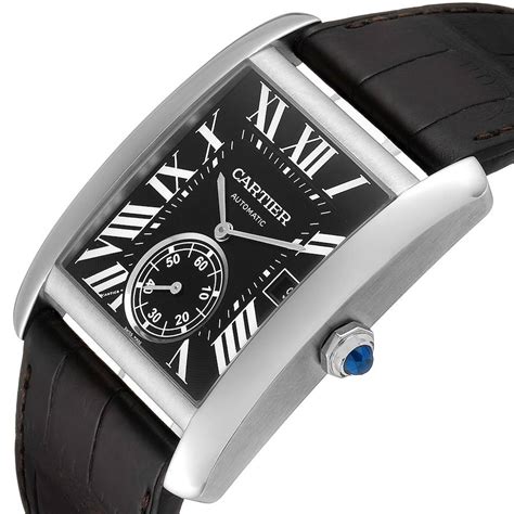 cartier mc tank|cartier tank mc black dial.